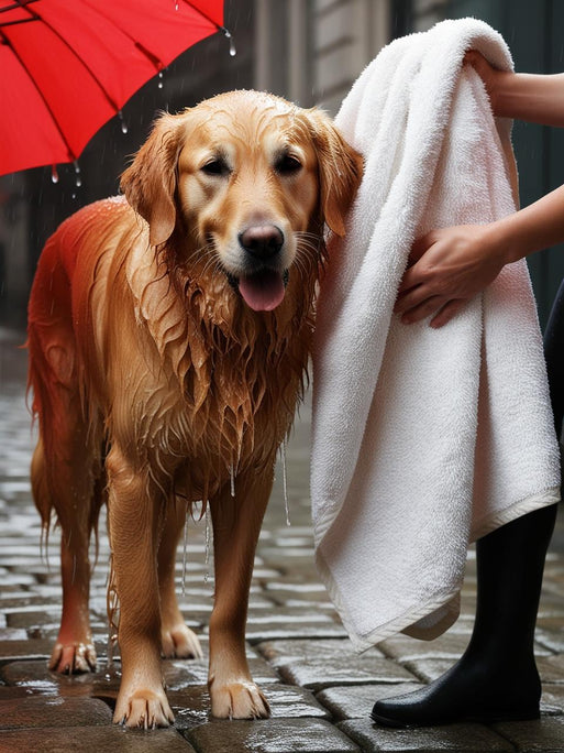 How to Groom Your Dog After a Rainy Walk